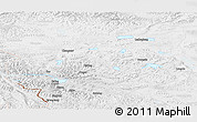 Physical Panoramic Map of Rutog, lighten