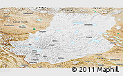 Physical Panoramic Map of Rutog, satellite outside