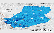 Political Panoramic Map of Rutog, physical outside