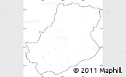 Blank Simple Map of Rutog, cropped outside, no labels