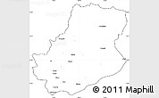Blank Simple Map of Rutog, cropped outside