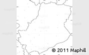 Blank Simple Map of Rutog, no labels