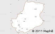 Classic Style Simple Map of Rutog, cropped outside