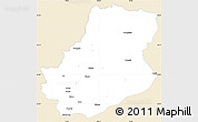 Classic Style Simple Map of Rutog, single color outside