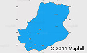 Political Simple Map of Rutog, cropped outside