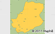 Savanna Style Simple Map of Rutog, cropped outside
