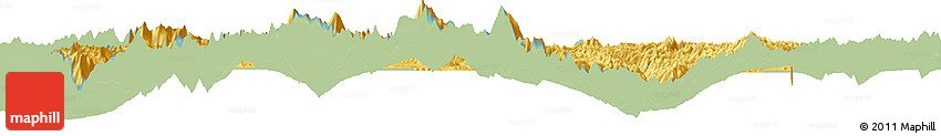 Savanna Style Horizon Map of Tingri, single color outside