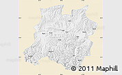Classic Style Map of Tingri, single color outside