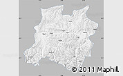 Gray Map of Tingri, single color outside