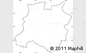 Blank Simple Map of Tingri, cropped outside, no labels
