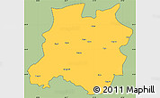 Savanna Style Simple Map of Tingri, cropped outside
