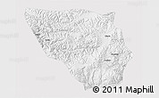 Physical 3D Map of Xaitongmoin, cropped outside