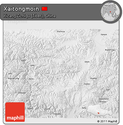 Physical 3D Map of Xaitongmoin