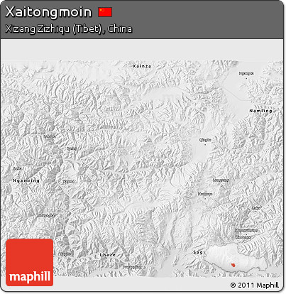 Physical 3D Map of Xaitongmoin