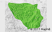 Political 3D Map of Xaitongmoin, physical outside