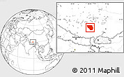 Blank Location Map of Xaitongmoin
