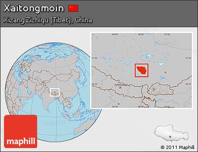 Gray Location Map of Xaitongmoin