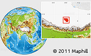 Physical Location Map of Xaitongmoin, highlighted parent region
