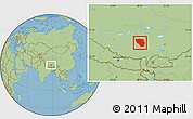 Savanna Style Location Map of Xaitongmoin
