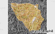 Satellite Map of Xaitongmoin, darken, desaturated