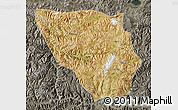 Satellite Map of Xaitongmoin, darken, semi-desaturated