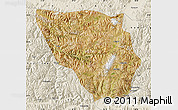 Satellite Map of Xaitongmoin, shaded relief outside