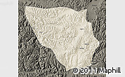 Shaded Relief Map of Xaitongmoin, darken