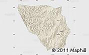 Shaded Relief Map of Xaitongmoin, single color outside