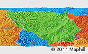 Political Panoramic Map of Xaitongmoin