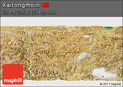 Satellite Panoramic Map of Xaitongmoin