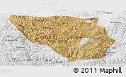 Satellite Panoramic Map of Xaitongmoin, physical outside