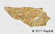 Satellite Panoramic Map of Xaitongmoin, single color outside