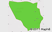 Political Simple Map of Xaitongmoin, cropped outside