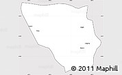 Silver Style Simple Map of Xaitongmoin, cropped outside