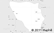 Silver Style Simple Map of Xaitongmoin