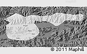 Physical 3D Map of Xigaze, darken