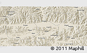 Shaded Relief 3D Map of Xigaze
