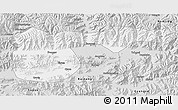 Silver Style 3D Map of Xigaze