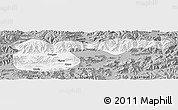 Gray Panoramic Map of Xigaze