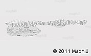 Physical Panoramic Map of Xigaze, cropped outside