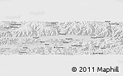 Physical Panoramic Map of Xigaze, semi-desaturated