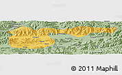 Savanna Style Panoramic Map of Xigaze