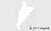 Silver Style Simple Map of Yadong