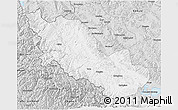 Silver Style 3D Map of Zanda