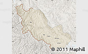 Shaded Relief Map of Zanda, lighten