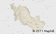 Shaded Relief Map of Zanda, single color outside