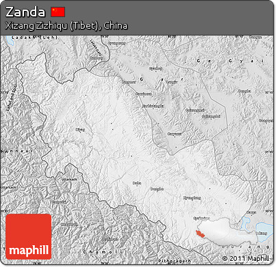 Silver Style Map of Zanda
