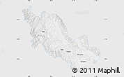 Silver Style Map of Zanda, single color outside