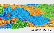 Political Panoramic Map of Zanda