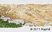 Satellite Panoramic Map of Zanda